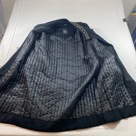 Carol Cohen Embroidered Boho Coat black faux Suede Women’s coat pockets Jacket L - Picture 14 of 14